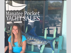 Julia learned about sales and business operations at Manatee Pocket Yacht Sales.