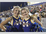 Haley Markus and Samantha Gargan cheer their team to victory