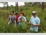 Clark students conduct research at the DuPuis Wildlife and Environmental Area.